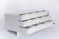 Dwg# 16486-B Truck Bolt Bin - White 4 W x 3 H ~ 32" W x 18" D x 15" H