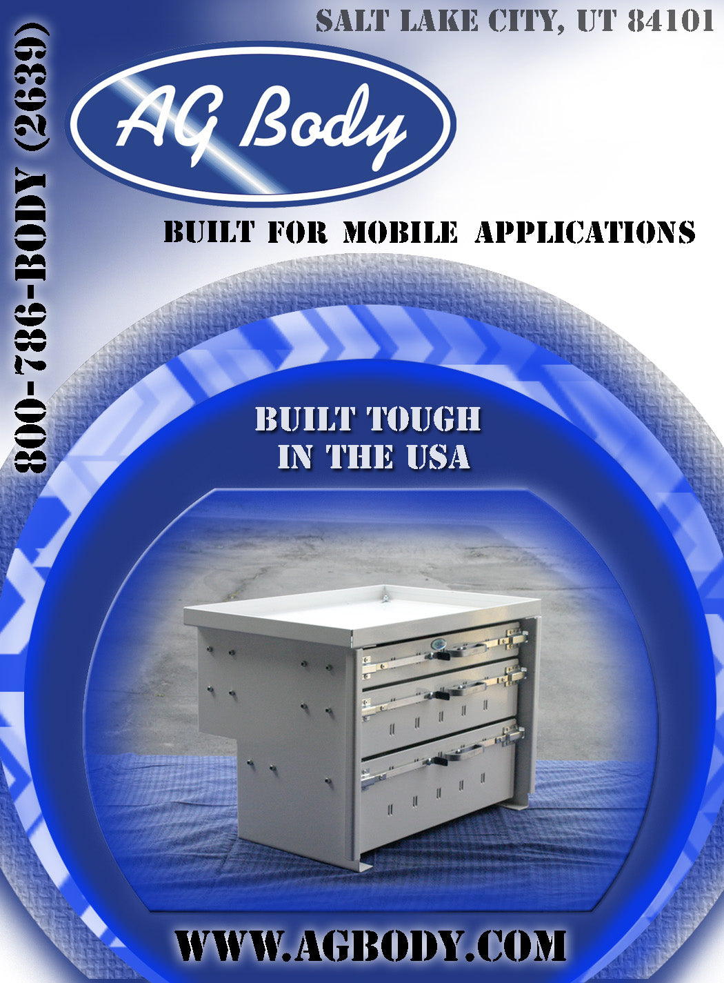 35” Truck Body Drawer Unit – 5 Drawer Steel Toolbox Insert (35” x 18” x 16”) | AG Body